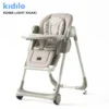 chaise haute bébé KD005 réglable et pliable light khaki – kidilo gobebe Chaise Haute Bébé KD005 Réglable et Pliable – Kidilo