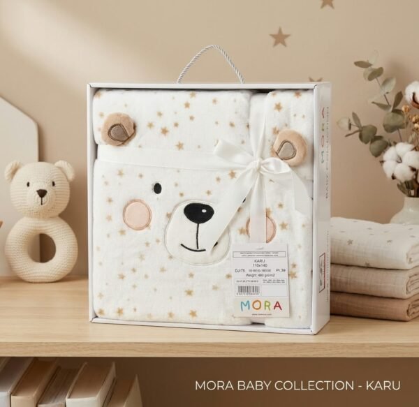 Couverture bébé Ours 110 × 140 cm Karu – Mora