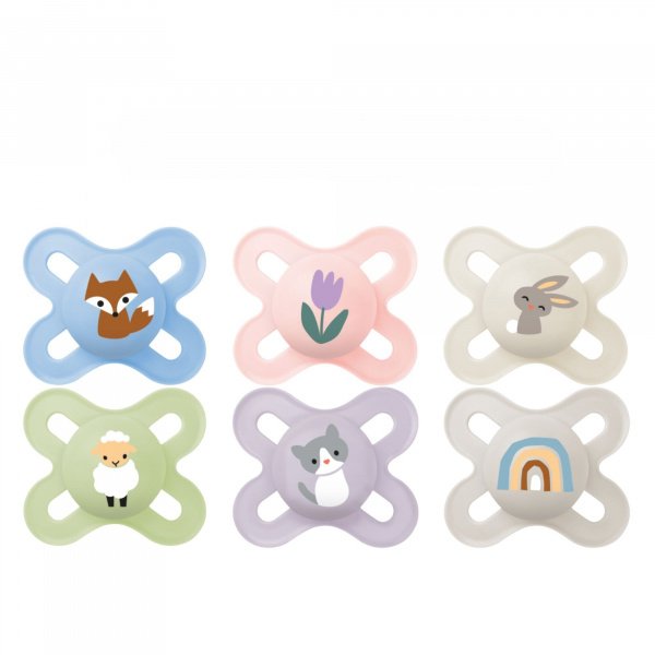 profil lot de 2 sucettes original start 0-2m mam gobebe mam sécurité et confort gobebe temara