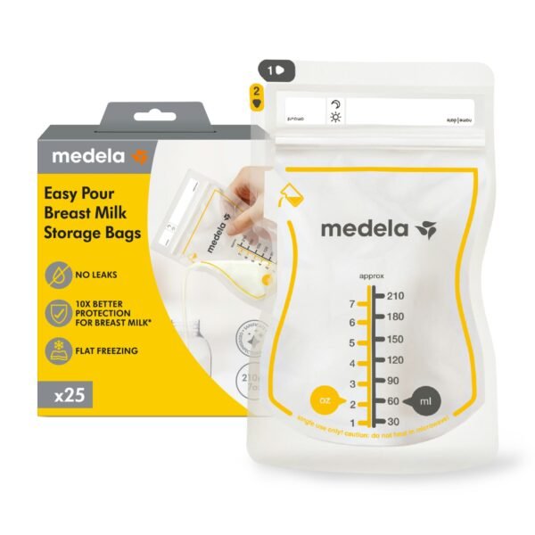 sachets conservation medela 25 unités de 210ml – medela gobebe. accessoire allaitement gobebe agadir