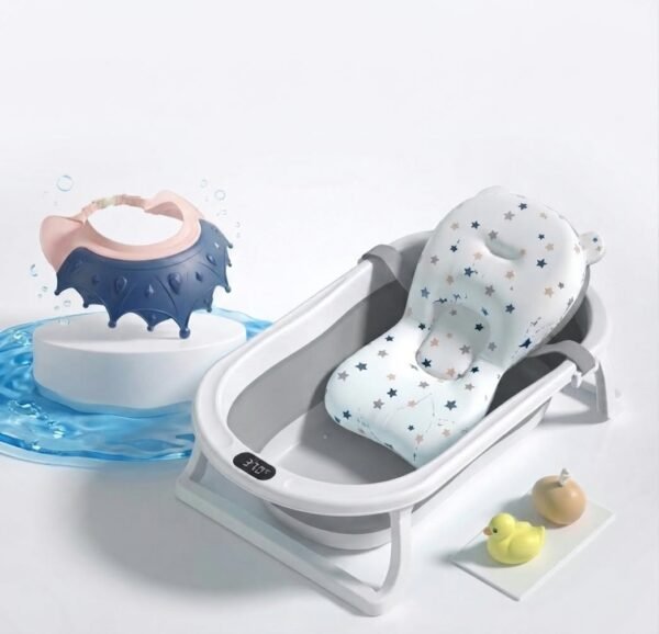 Set baignoire pliable avec thermomètre, coussin et visiére - Bathtub