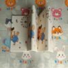 tapis de jeu réversible en mousse xpe 180 x 200 x 1.5 cm bear-fox - heyuan gobebe Tapis de jeu réversible en mousse XPE 180 x 200 x 1.5 cm - HEYUAN