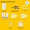 tire-lait électrique gobebe temara Tire-lait électrique double Medela Freestyle Mini - Medela