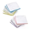 Lot de 10 mouchoirs en coton bébé 100 % coton 28 x 28cm - Ekebaby