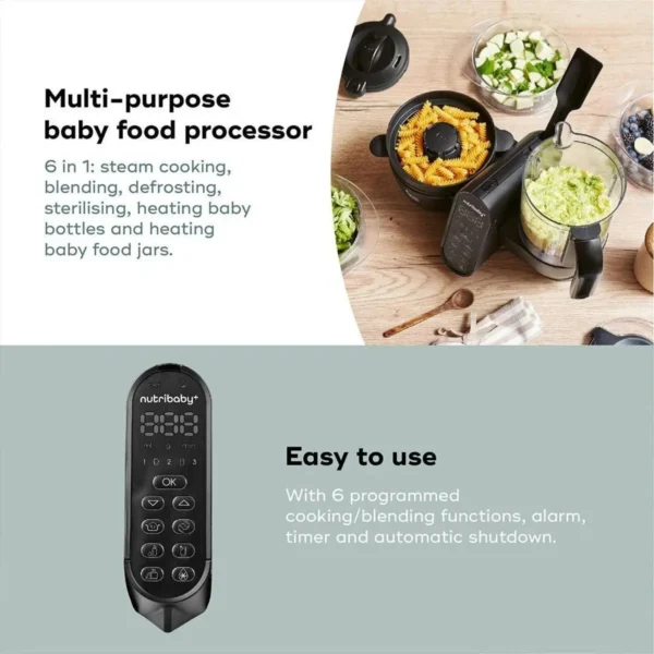Robot Cuiseur Nutribaby(+) XL Noir - Babymoov