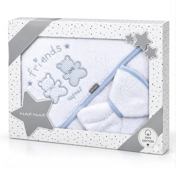 Cape de bain et Gant Friends 75x75 cm - Naf Naf