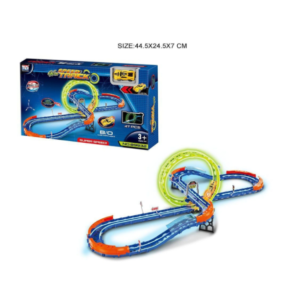 circuit de voitures lumineux speed glow track 61 pièces gobebe.ma Circuit de voitures lumineux Speed Glow Track 61 pièces