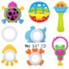 ensemble hochets et anneaux de dentition 8 pieces colorés gobebe jouet d'éveil et anneaux de dentition gobebe agadir