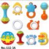 hochets et anneaux de dentition 10 pieces colorés gobebe anneaux et hochets douce et pratique gobebe maarif