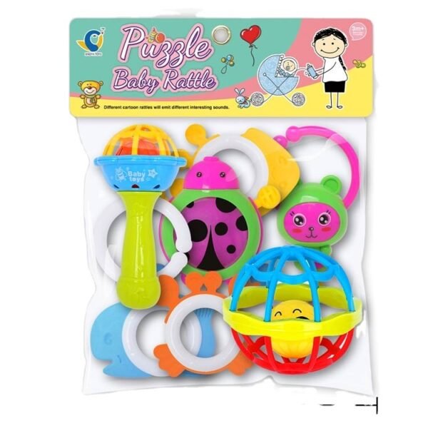 hochets et anneaux de dentition 8 pieces colorés gobebe Ensemble hochets et anneaux de dentition 8 pieces colorés