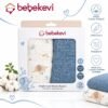 lot de 2 couvertures mousseline 100% coton 80 x 90 cm bleu – bebekevi Lot de 2 couvertures mousseline 100% coton (80 x 90 cm) – Bebekevi