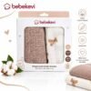 lot de 2 couvertures mousseline 100% coton 80 x 90 cm marron – bebekevi gobebe Lot de 2 couvertures mousseline 100% coton (80 x 90 cm) – Bebekevi