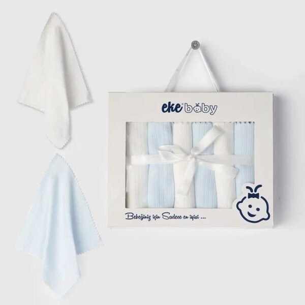 Lot de 6 mouchoirs de luxe en coton à motifs 20 x 20cm - Ekebaby
