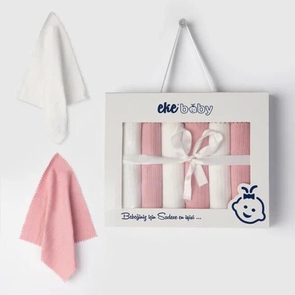 Lot de 6 mouchoirs de luxe en coton à motifs 20 x 20cm - Ekebaby