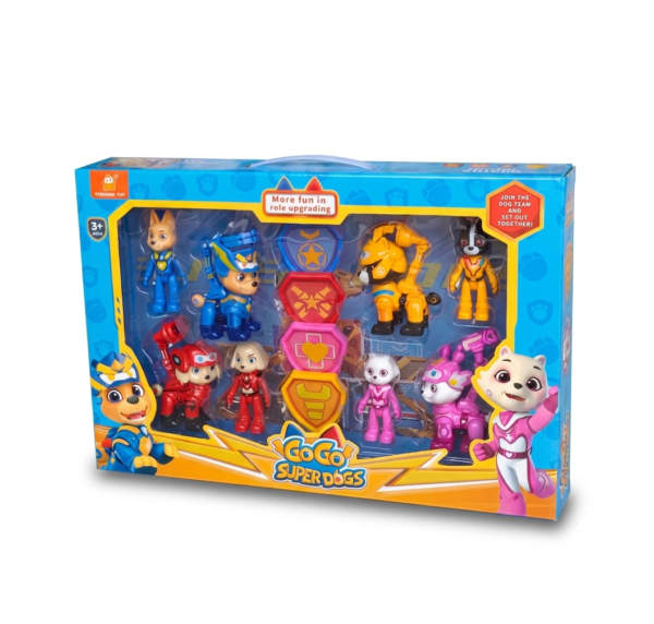 pack figurines super chiens ensemble de personnages pour enfants jeu de rĂ´le pour enfant gobebe maarif