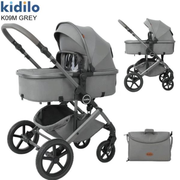 Poussette combinée et modulable K08M avec nacelle et sac - Kidilo
