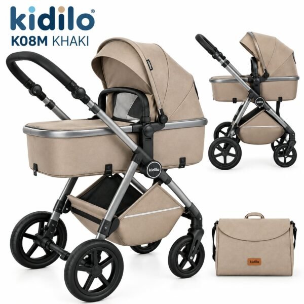 Poussette combinée et modulable K08M avec nacelle et sac - Kidilo
