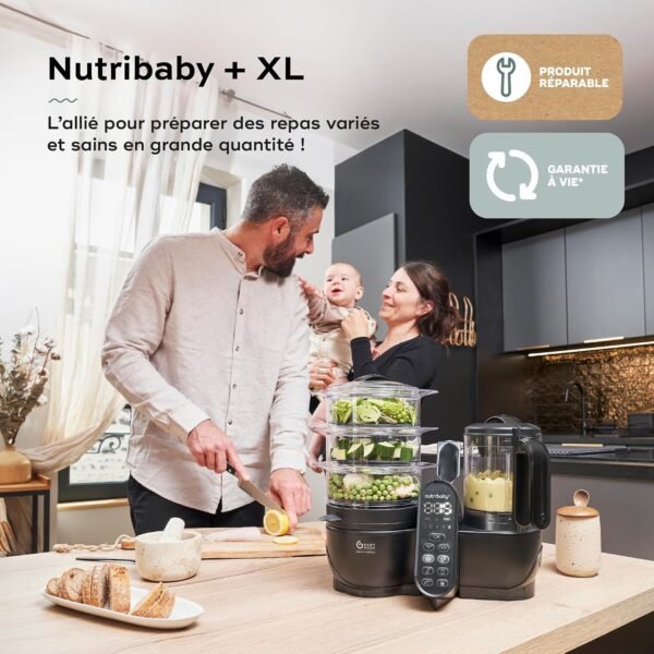 Robot Cuiseur Nutribaby(+) XL Noir - Babymoov