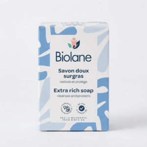 savon bébé doux surgras 100 g - biolane gobebe agadir accessoire hygiène gobebe agadir