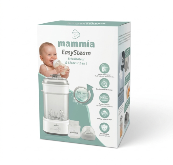 Stérilisateur Sécheur 2en1 EasySteam – Mammia