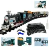 Train Électrique à Vapeur avec Rails – Circuit Complet