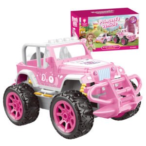 véhicule tout-terrain radiocommandé rose de type jeep gobebe Jouet voiture bébé gobebe temara