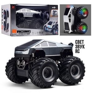 voiture télécommandée rc tout-terrain tesla cybertruck gobebe jouet plein air gobebe maarif