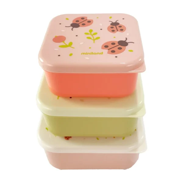 Ensemble de 3 Boîtes à Goûter papillon - Miniland