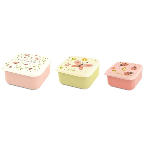 Ensemble de 3 Boîtes à Goûter papillon - Miniland