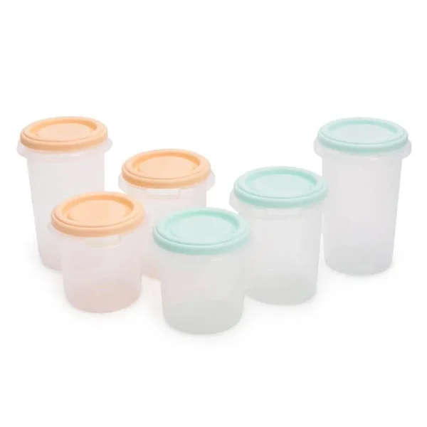 6 pots de conservation 2x330ml, 2x250ml et 2x200ml - miniland gobebe Set 12 Pots de Conservation 4x330ml, 4x250ml et 4x200ml - Miniland