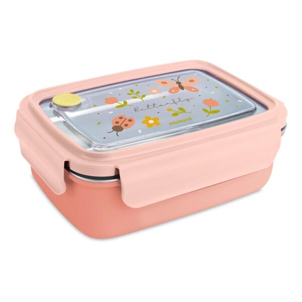 boîte à lunch papillon en acier - miniland gobebe agadir miniland pour un déplacement des repas en toute sécurité gobebe agadir