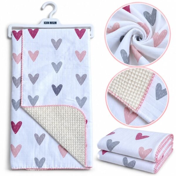 couverture bebe 100 x 100 cm icon misim gobebe confort et douceur bebe gobebe ainchock