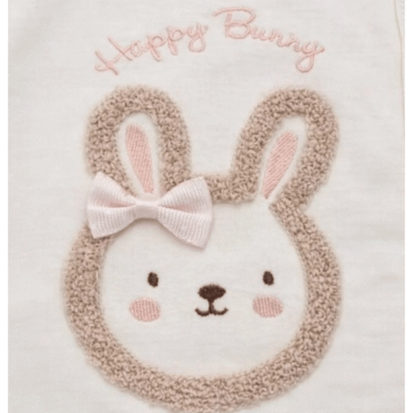 ensemble bébé 0-3 mois 3 piéces gobebe temara Ensemble Fille 0-3 mois 3 Piéces "Happy Bunny" - Babycan