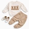 ensemble bebe 2 piéces ourson beige - nikuby gobebe Ensemble Bébé Garçon 6 à 18 mois 2 Piéces - Nikuby