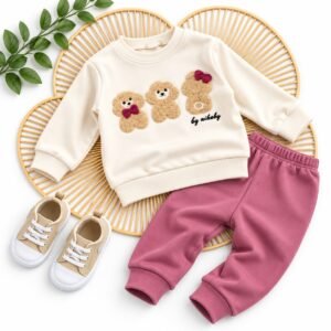 ensemble bébé 6 à 18 mois 2 piéces - nikuby gobebe ensemble fille confortable et stylé gobebe temara