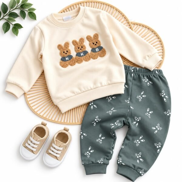 ensemble bébé garçon 6 à 18 mois 2 piéces - nikuby style et confort nikuby gobebe agadir