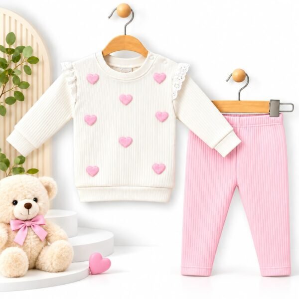 ensemble fille 6-18mois 2 piéces - nikuby gobebe agadir vêtement fille chic et stylé gobebe agadir