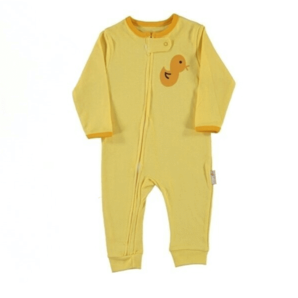 grenouillères bébé 6 à 18 mois en coton biologique jaune - midirik Grenouillères bébé 6 à 18 Mois en Coton Biologique - Midirik