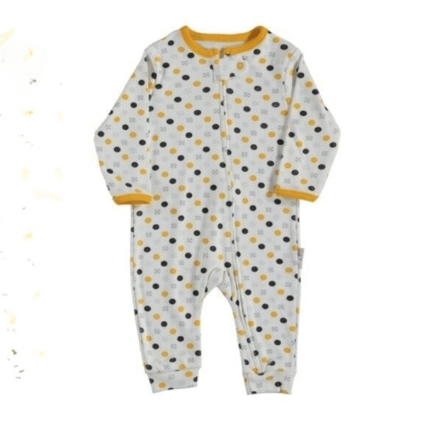 grenouillères bébé 6 à 18 mois en coton biologique jaune-noir - midirik Grenouillères bébé 6 à 18 Mois en Coton Biologique - Midirik