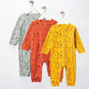 grenouillères bébé 6 à 18 mois en coton biologique oursons - midirik gobebe midirik confort et praticité et douceur gobebe maarif