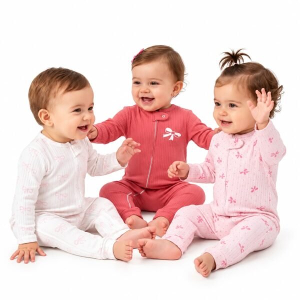 Grenouillères fille de 6 à 18 Mois en Coton Biologique - Midirik