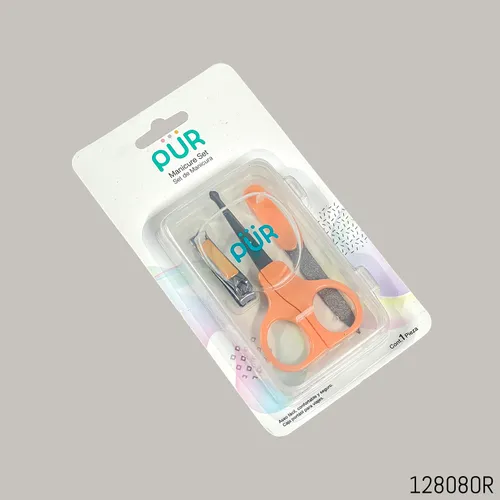 kit de manucure pour bébé orange - pur gobebe ainchok kit de manucure pour bébé - PÜR