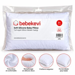 oreiller bébé 0mois+ en silicone - bebekevi gobebe temara bebekevi sommeil douce et paisible gobebe maarif
