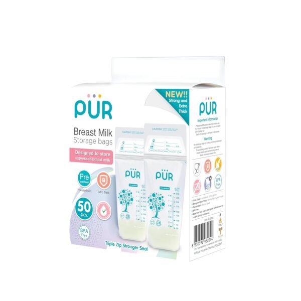Sachets de conservation du lait maternel 250 ml / 8 oz (50 pièces) - PÜR
