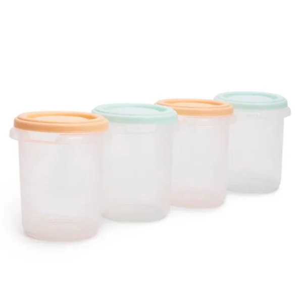 Set 4 Pots de Conservation 250ml Multicolore - Miniland