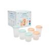 set 6 pots de conservation 2x330ml, 2x250ml et 2x200ml - miniland gobebe agadir miniland accessoire repas gobebe temara