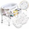 table à langer 2en1 avec baignoire et coussin de bain offert - bubbly gobebe accessoire hygiéne gobebe temara maarif