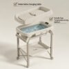 table à langer 2en1 avec baignoire intégrée gobebe agadir Table à langer multifonction 2en1 avec baignoire intégrée