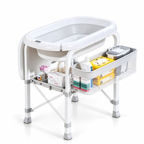 table à langer avec espace de rangement gobebe maarif accessoire hygiéne gobebe temara maarif